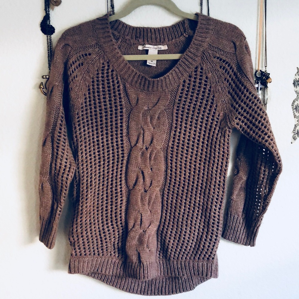 Brown Knit Sweater